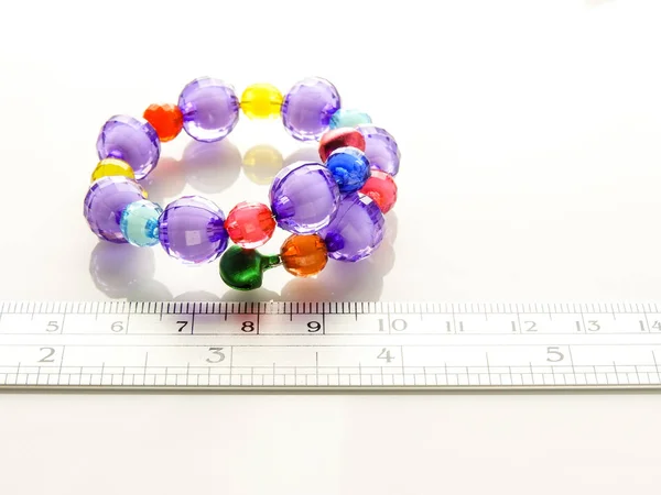 Multi Colored Bracelets Beads Colourful Child Bead Bracelet — Stock Photo, Image