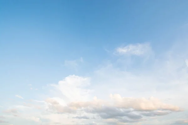 stock image Clouds in blue sky in a clear day