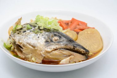 Soya soslu soya çorbası, sebzeli, Japon yemekleri.