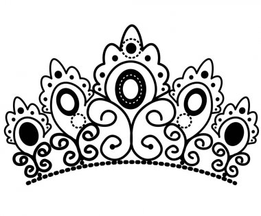 taç taçlar. Elmas ve taşlar ile Düğün diadem. Prenses vektörü taçlandırıyor. Takı tasarımı. 