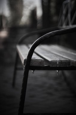 katedralin avlusundaki banklar