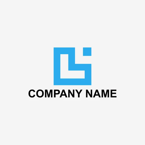 Litera Projekt Logo — Wektor stockowy