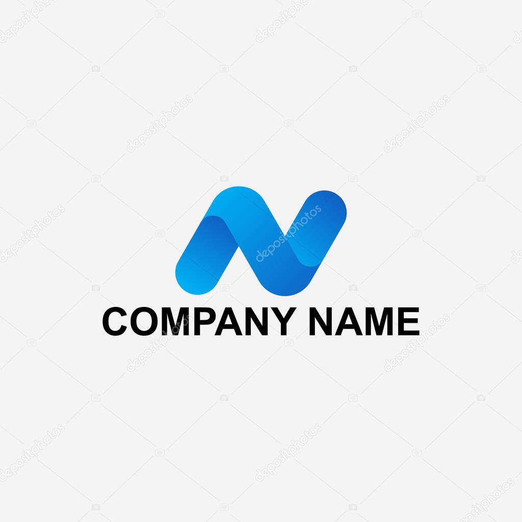 Letter N logo design