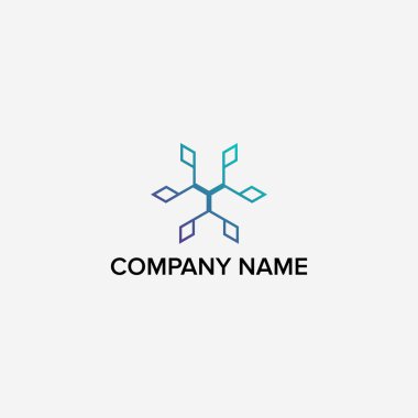 Modern bağlantı logosu tasarımı 