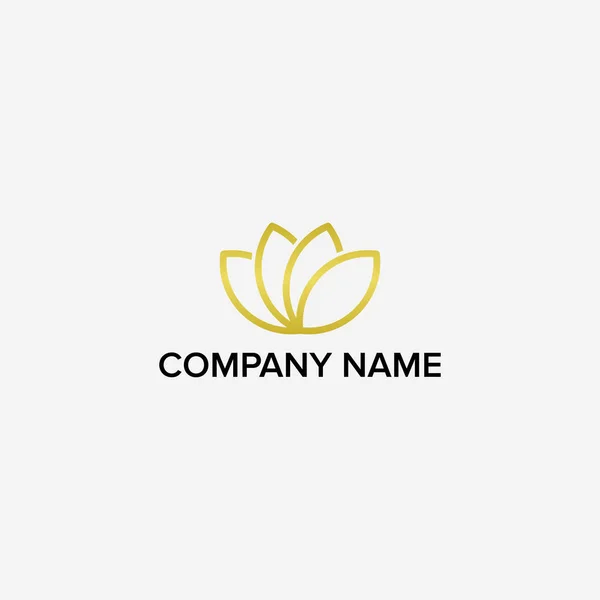 Lotus Logo Design För Skönhet Och Hälsosam Vård — Stock vektor