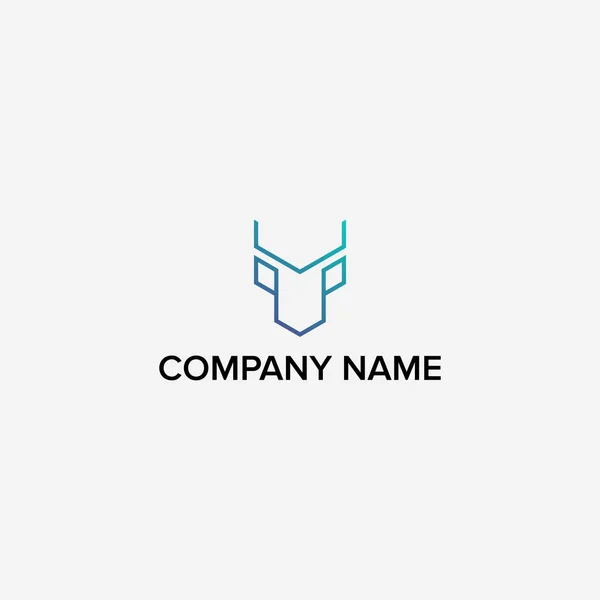 Design Logotipo Veado Abstrato — Vetor de Stock