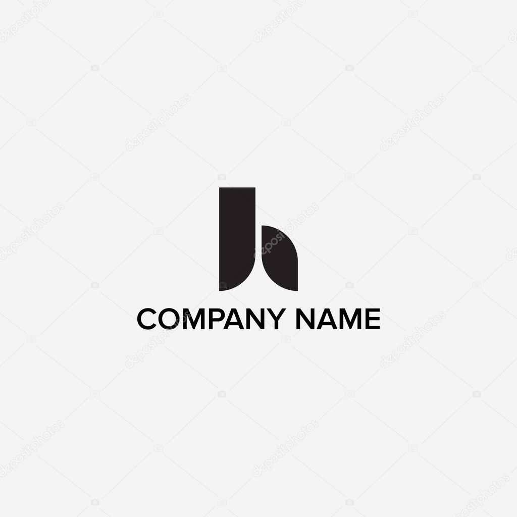 Letter H logo design