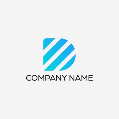 D harfi logo tasarımı