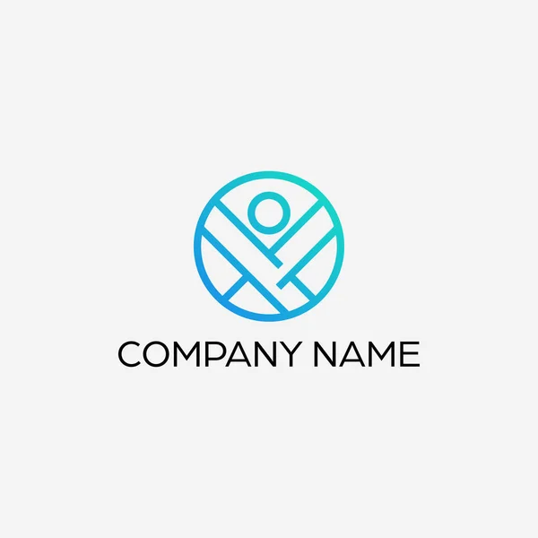 Diseño Minimalista Del Logotipo Humano — Vector de stock