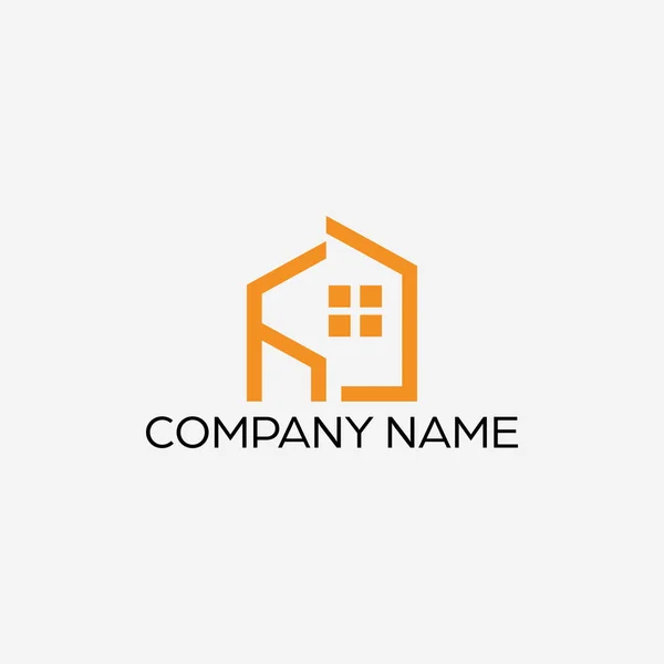 Design Logotipo Imobiliário — Vetor de Stock