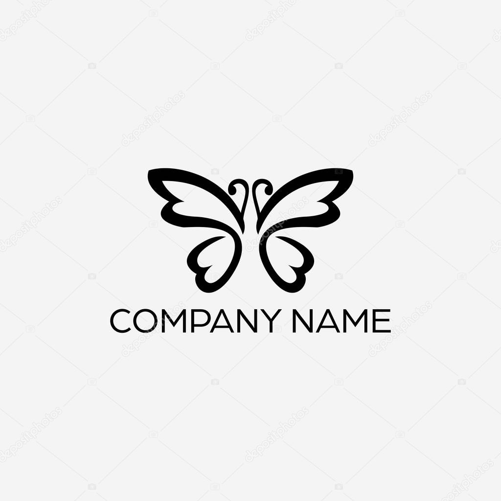 Simple Butterfly Logo Design Premium Vector In Adobe Illustrator Ai Ai Format Encapsulated Postscript Eps Eps Format
