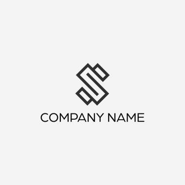 Modern and simple logo design for letter S