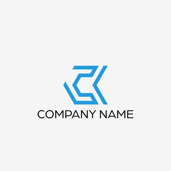 Modern Simple Logo Design Letter — Stock Vector