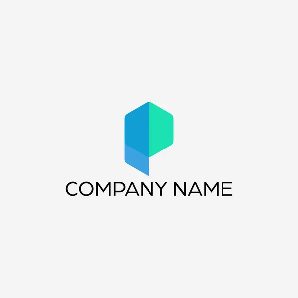 Design Logotipo Moderno Simples Para Letra — Vetor de Stock