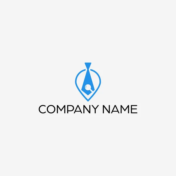 Diseño Moderno Simple Del Logotipo Para Encontrar Trabajo — Vector de stock