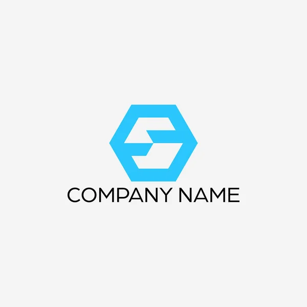 Design Logotipo Moderno Simples Para Letra — Vetor de Stock