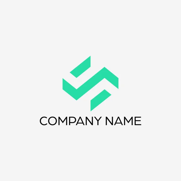 Modern Simple Logo Design Letter — Stock Vector