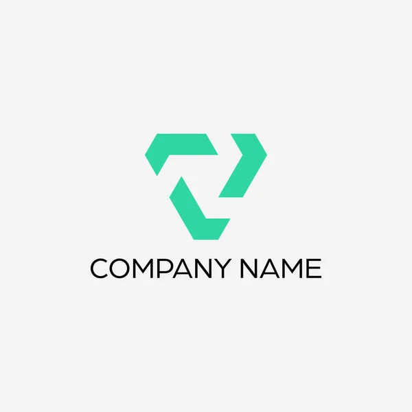 Modern Eenvoudig Logo Ontwerp Voor Letter — Stockvector