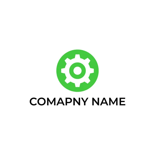 Design Logotipo Moderno Simples Para Engrenagem — Vetor de Stock