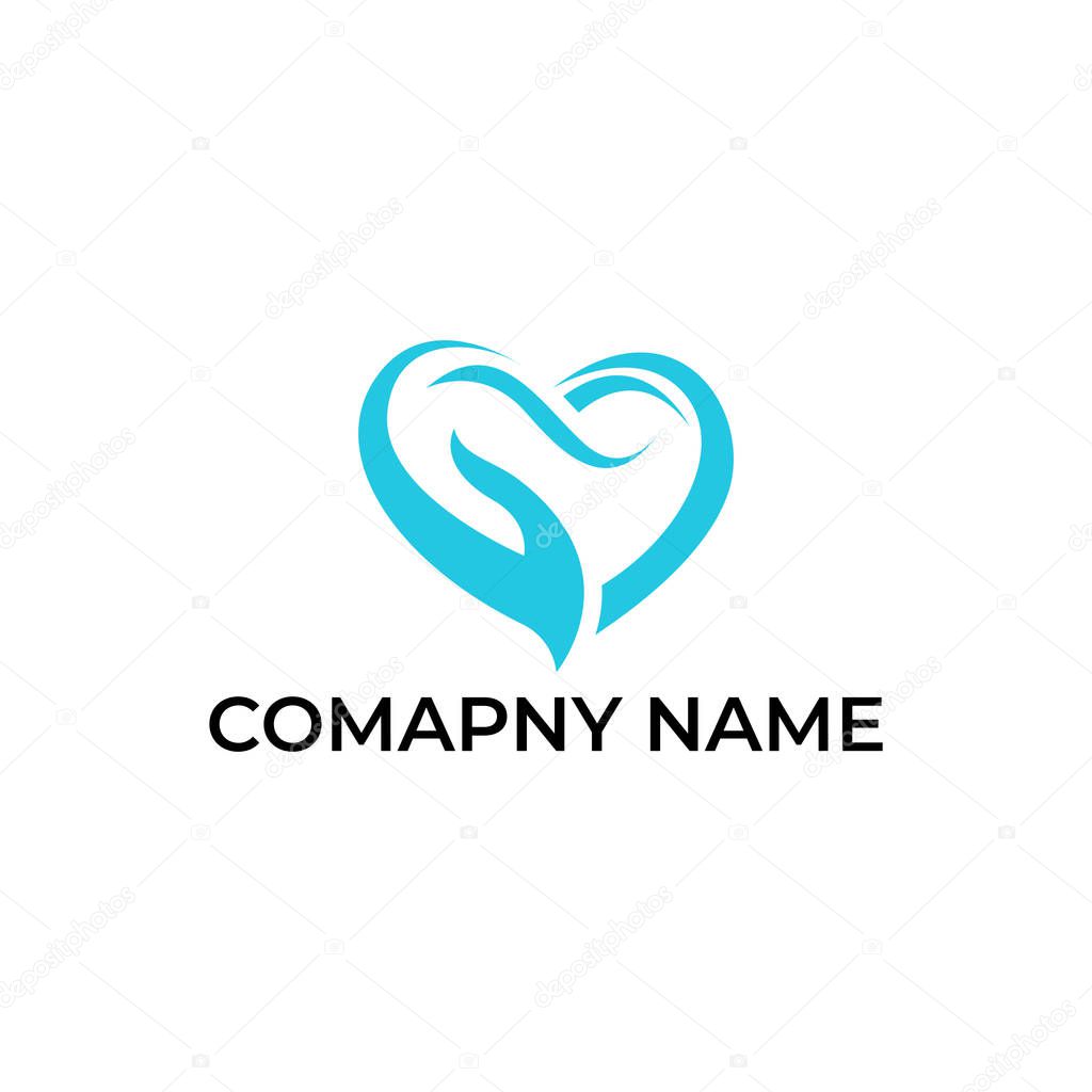 Modern and simple logo design for healthy care