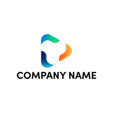 Üçgen için soyut logo tasarımı