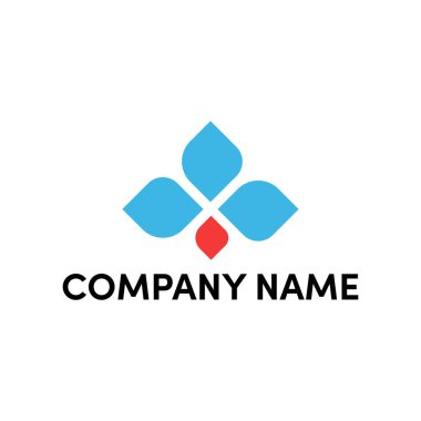 Yaprakları için basit logo tasarımı