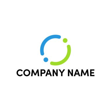 O harfi için basit logo tasarımı