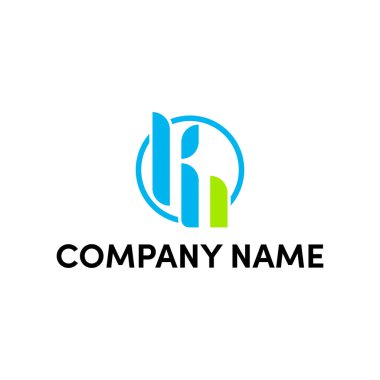 K ve N harfi için basit logo tasarımı