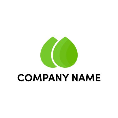 Su damlası için basit logo tasarımı