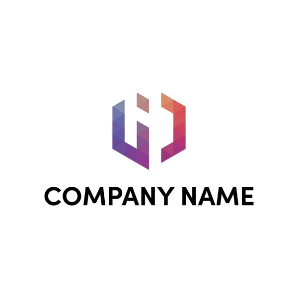 Eenvoudig Logo Ontwerp Voor Letter — Stockvector