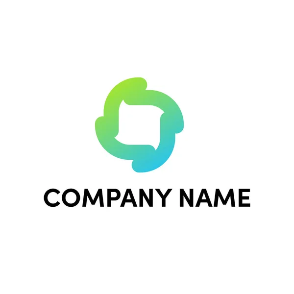 Design Logotipo Simples Para Letra — Vetor de Stock