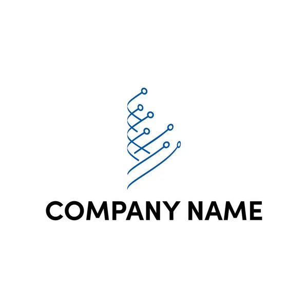 Einfaches Logo Design Für Tech — Stockvektor