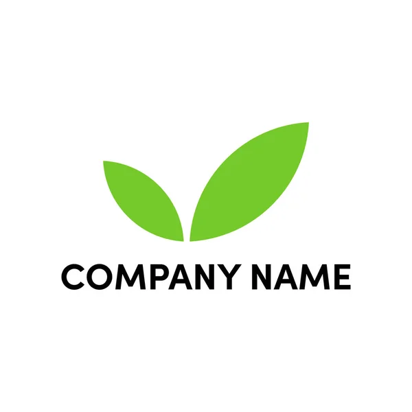 Egyszerű Logo Tervezés Levelek — Stock Vector