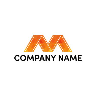 M harfi logo tasarımı