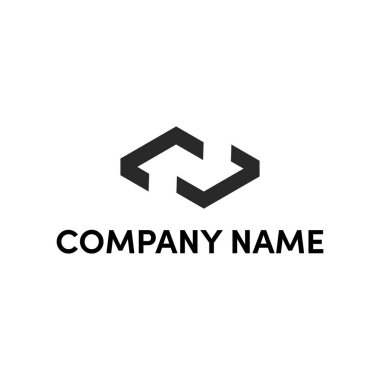 Basit stilde N harfi logo tasarımı