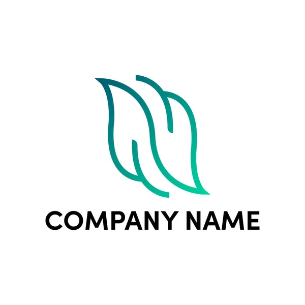 Letter Logo Ontwerp Met Eenvoudige Stijl — Stockvector