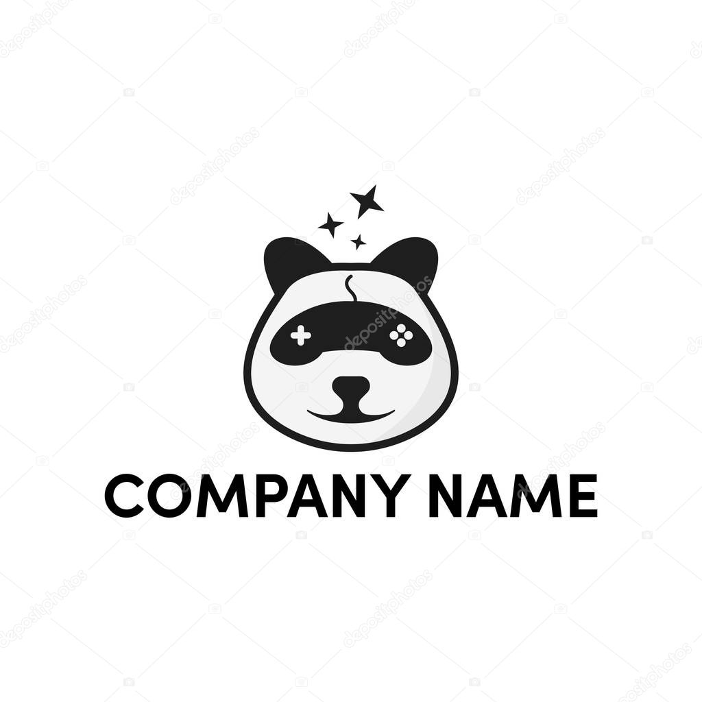Panda game logo design