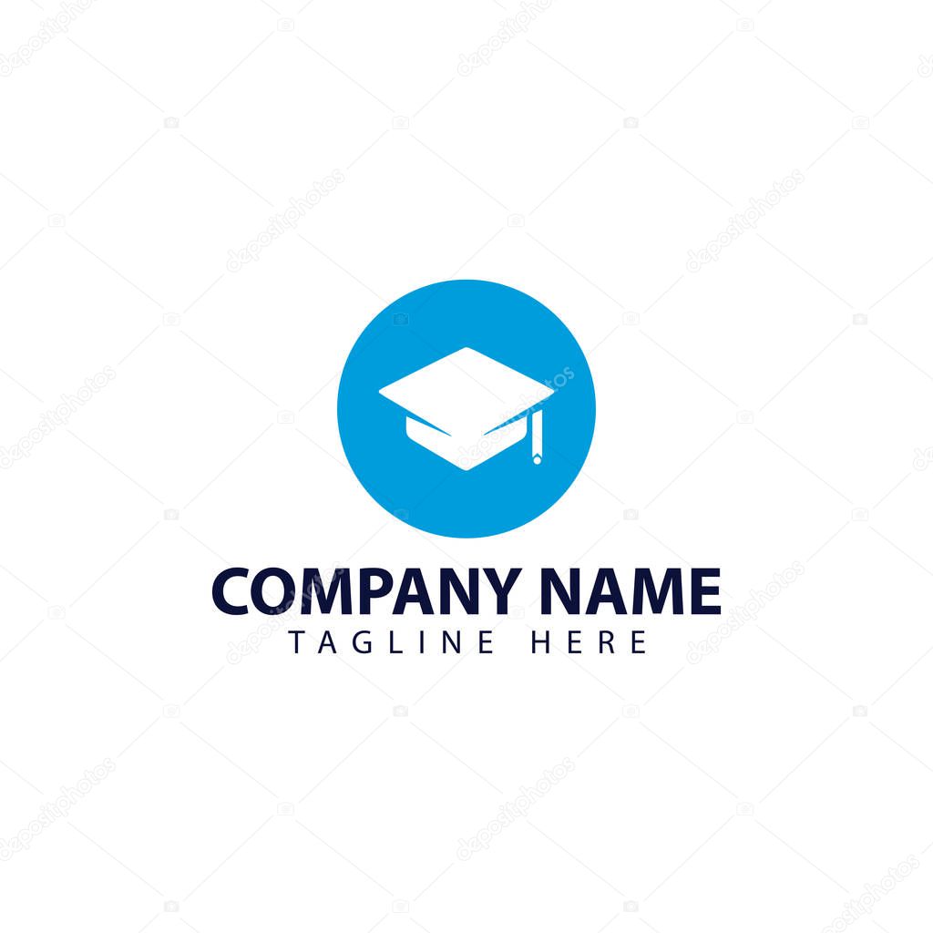 Modern and simple logo design for education