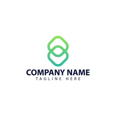 Sonsuzluk sembolü için modern ve basit logo tasarımı