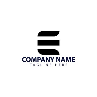Monogram tarzı ile E ve S harfi için modern ve basit logo tasarımı