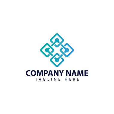 Zincir bağlantısı için modern ve basit logo tasarımı