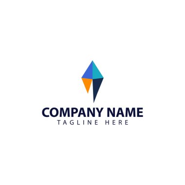 Ok ve roket logosu için modern ve basit logo tasarımı