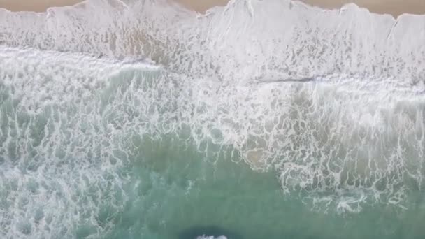 Imagens Drones Vista Superior Oceano Praias Movimento Câmera Rotativa — Vídeo de Stock