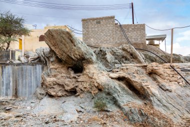 Muscat eski bir köyde antik kalıntıları