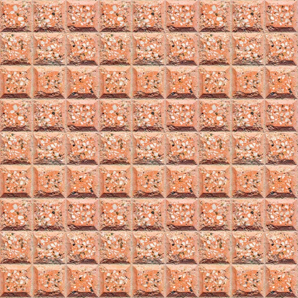 Seamless square texture of terracotta paving tiles. Seamless pattern for floor, pavement, walking paths - photo, image — Stock Photo, Image