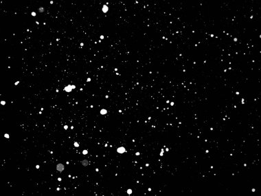 Siyah arka planda izole edilmiş kar dokusu