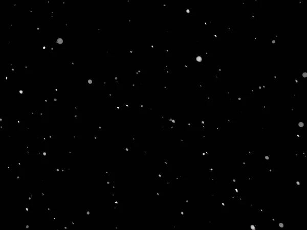 Textura de neve isolada sobre fundo preto — Fotografia de Stock