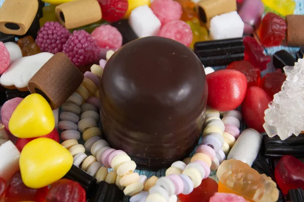 Caramelo Colorido Azúcar —  Fotos de Stock