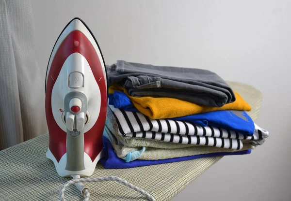 Iron Ironed Laundry — Stock Photo, Image