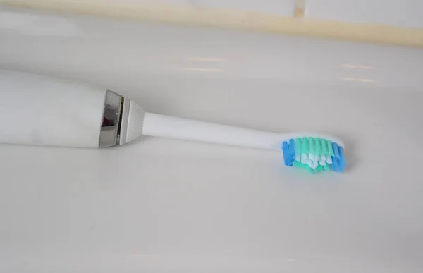 White Sonic Toothbrush — Stock Photo, Image